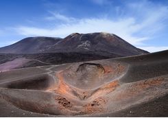 Crater on Mount Etna