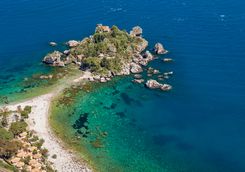 The coast at Taormina