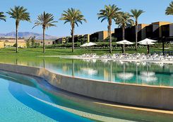 Luxury hotel pool