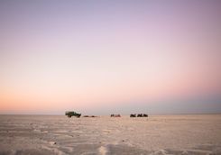 Quad biking through the salt pans