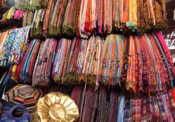 Colourful Moroccan fabrics