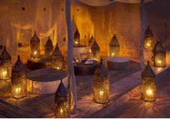 Lantern-lit dining