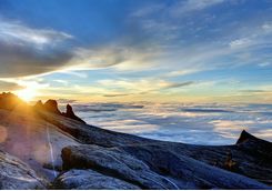 Sunrise from the summit of Mount Kinabalu