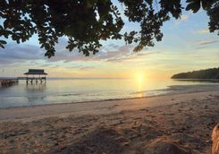 Sunset on the beach