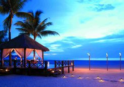 Sunset dining at the Shangri-La Rasa Ria