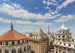 A famous place in Buenos Aires - huge houses