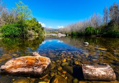 A natural rock pool