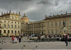 The main square in Bogota