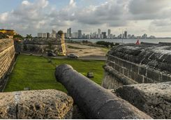 Old canon in the city walls
