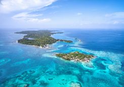 Aerial of the Rosario Islands