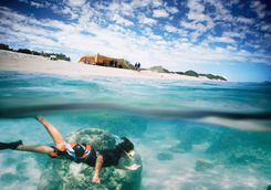 Snorkeling in Sal Salis