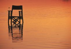 Sundowner in river
