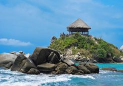 Blue waters of Tayrona