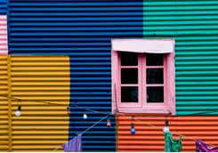 Colorful building in Buenos Aires