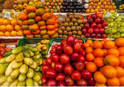 Fruit market in Bogota