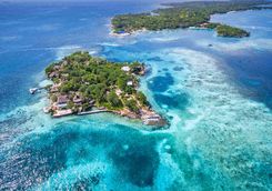 Aerial of the Rosario Islands