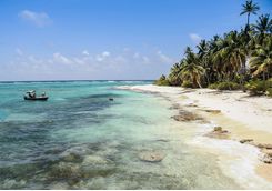Beach on San Andres island