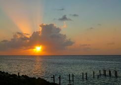Sunset on San Andres island