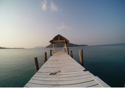 Pier at the beach in Koh Rong