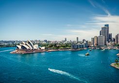 View to the Harbour of Sydney