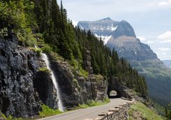 Waterfalls in Forest Glacier National Park