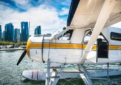 Seaplane in dock