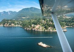 View of Vancouver from seaplane