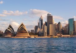 View to the Opera House from the water