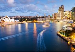 Sydney Harbour at night