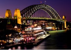 Sydney Bridge at dusk