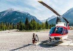Banff helicopter departure