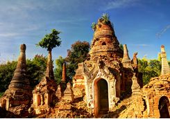 Ruined buddhist temple
