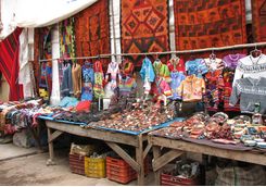 Pisac market stall