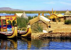 Island on Lake Titicaca