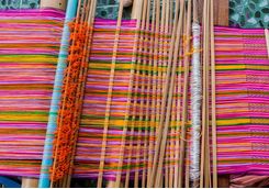 Woven silk