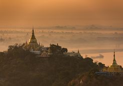 Pagoda at sunset