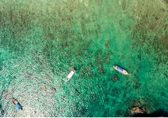 Aerial shot of Phi Phi
