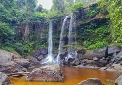 Waterfall in Cambodia