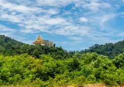 A Temple surrounded by Trees