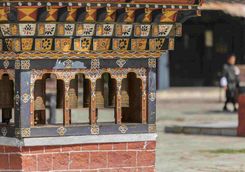 Prayer Wheels in Bhutan