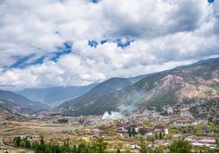 View across Thimphu, Bhutan