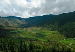 View across the valley