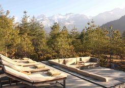 The terrace at Amankora Paro