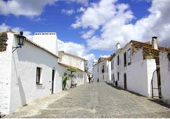 Whitewashed buildings