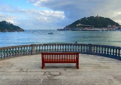 views of san sebastian coast