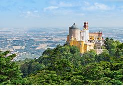 Castle on top of hill