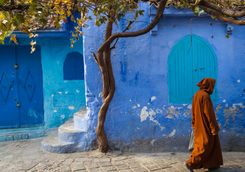 Blue building in Chefchaouen