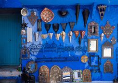 Chedchaouen blue wall