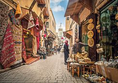 Fez street shopping