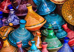 Colourful tagines